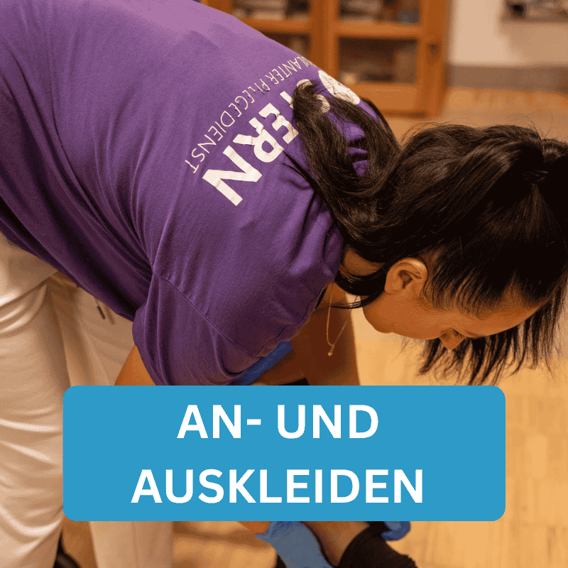 An- und Auskleiden durch Pflegedienst Stern in Kassel