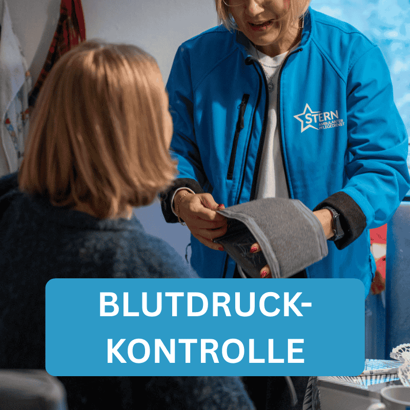 Blutdruckkontrolle in Kassel durch Pflegedienst Stern